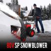 PowerSmart 24-inch 2-Stage 80V Cordless Snow Blower,Battery and Charger Included