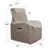 Outdoor Protective Cover;  Outdoor Patio Furniture Chair Protective Storage Cover;  Durable and Water Protected Outdoor Armchair Cover